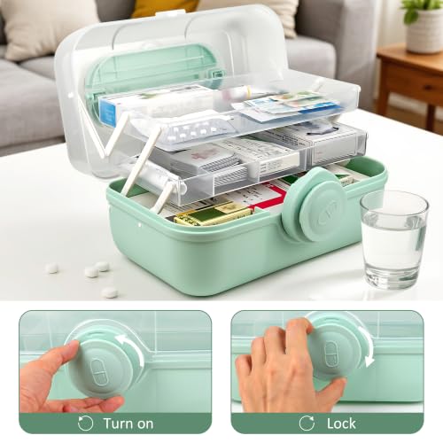 Boîte de rangement à médicaments à 3 niveaux pour trier les pilules
