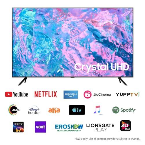 Image of Samsung 138 cm (55 inches) Crystal iSmart 4K Ultra HD Smart LED TV UA55CUE60AKLXL (Black)