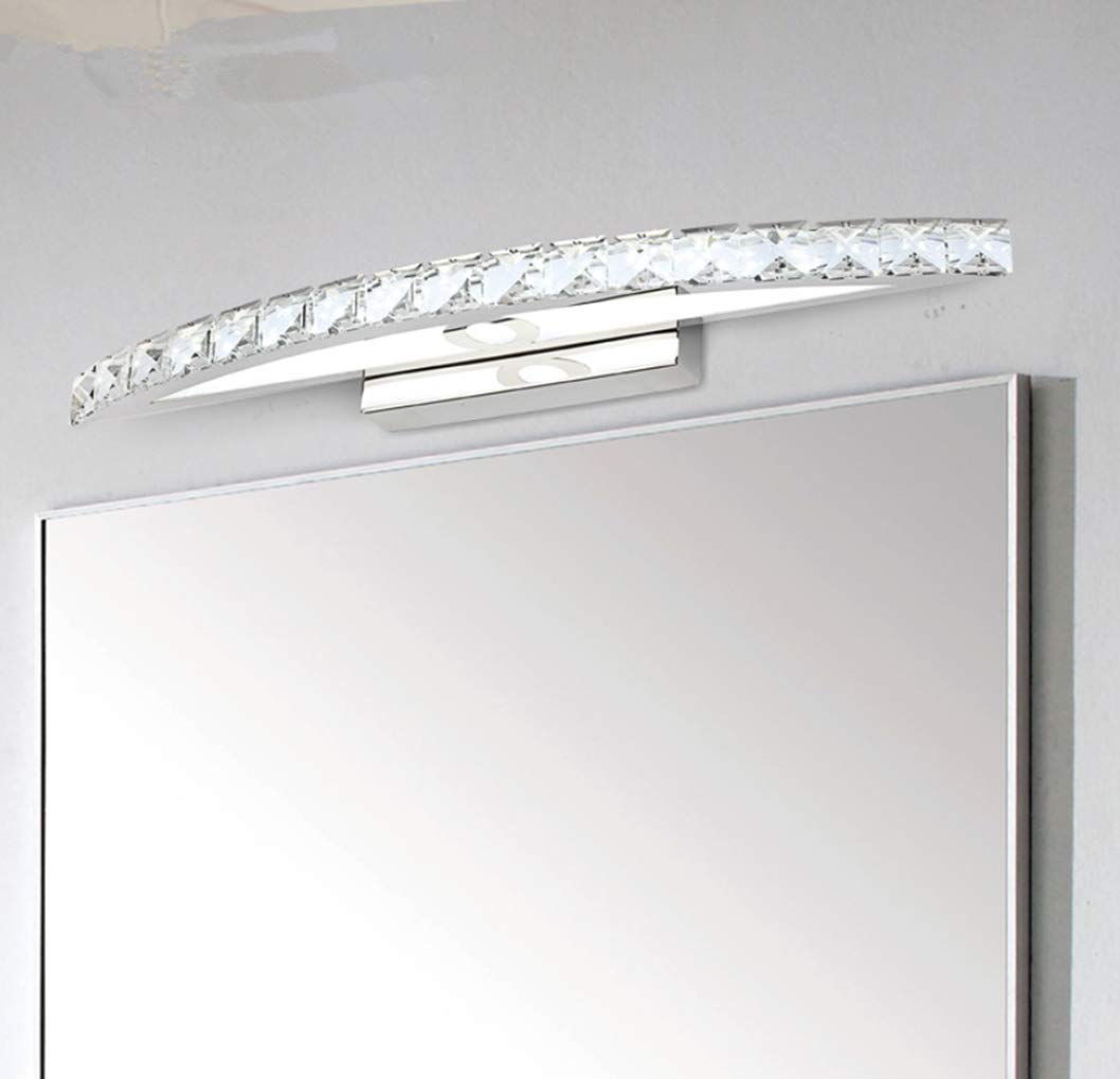 Lampada Da Specchio A LED 54 Cm, Cristallo E Acrilico Per Bagno, Luce Calda 15W, Design Moderno - 3