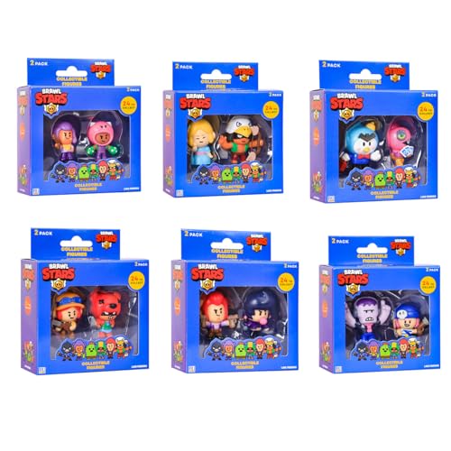 P.M.I. Brawl Stars Collectible Figures - 2 Pack (S1) (Random) (BRW2015)