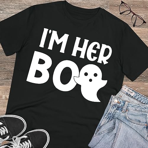 I'm His Witch, I'm Her Boo Halloween Couples Shirts His Her Matching Outfits, Husband Wife Matching Spooky Season T-Shirt3