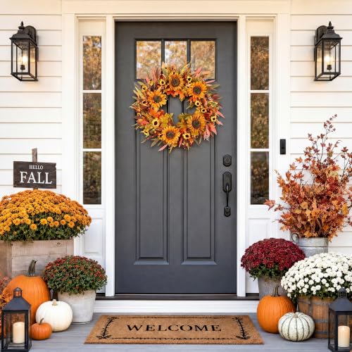 24" Fall Wreath Front Door - image 5