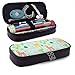 Produktbild Federmäppchen Lama Hawaii Warm Kawaii Themed Pattern Gedruckte Mini School Bleistiftetui Halter Tasche Office Pen Box Reißverschlusstasche Set Pu Leder Reißverschluss für Mädchen Jungen Zubehör