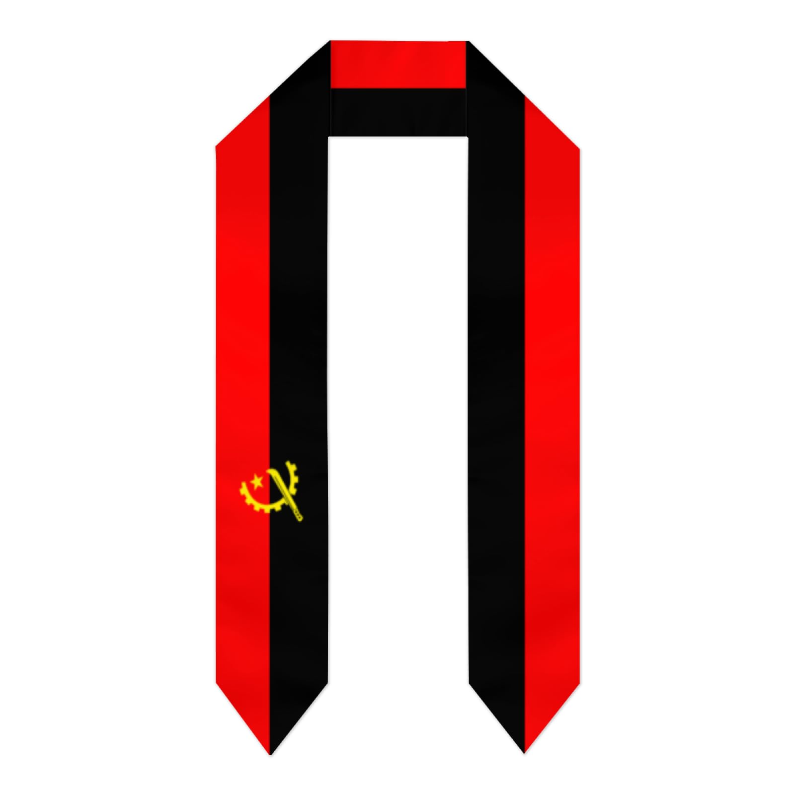 Sdfedg Unisex Vintage Angola Angolan Flag Vintage Nicaragua Nicaraguan Flag Graduation Stole Shawl Sash For Men Women