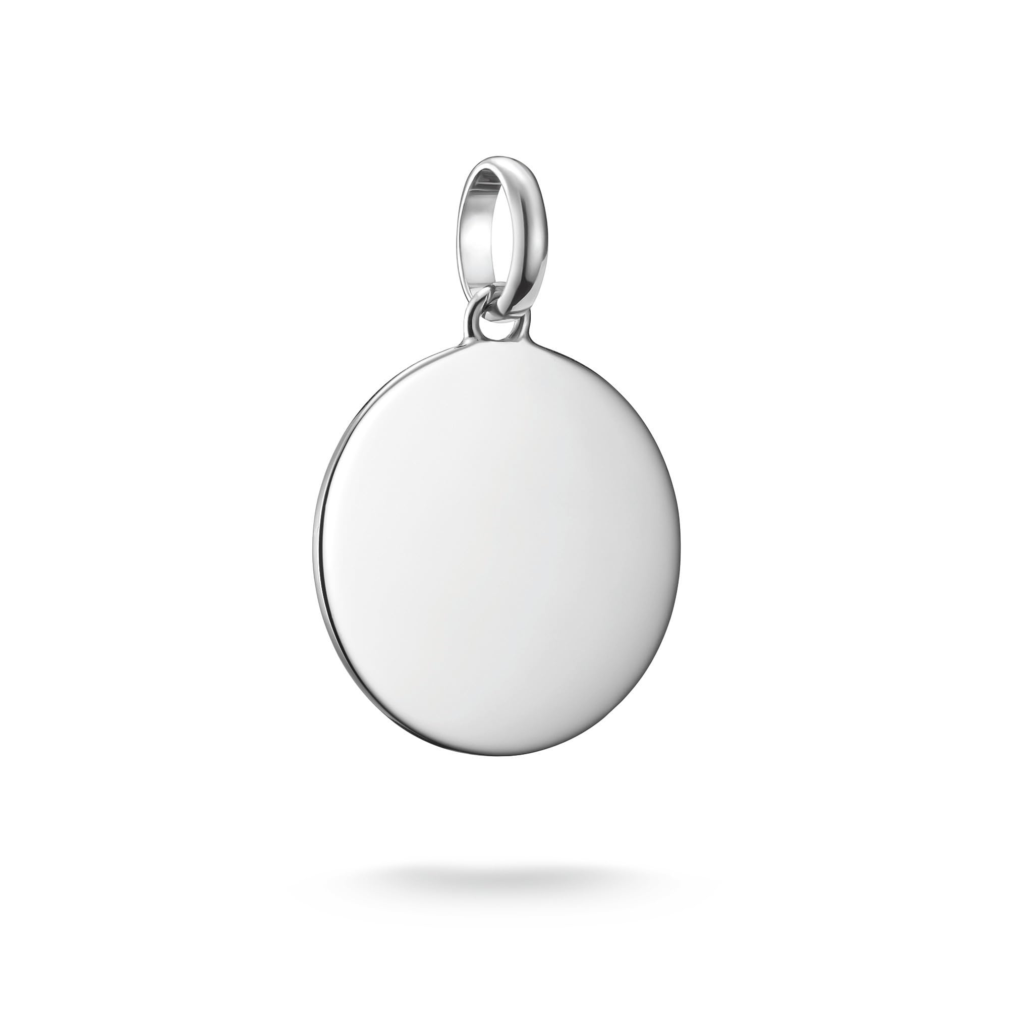 THOMAS SABO Charm Club Connect Charm-Anhänger Coin und Herz Recyceltes 925 Silber