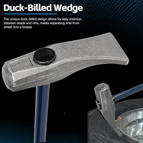 Image of Sunluway Tire Bead Breaker Wedge Replacement for Ken-Tool 35429 Bead Brkg Wg, 32 in, STL, Duck-Billed Tire Hammer for Passenger Car, Truck, SUV, ATV, Motorcycle, Bus, Farm Tractor, Aircraft Tire