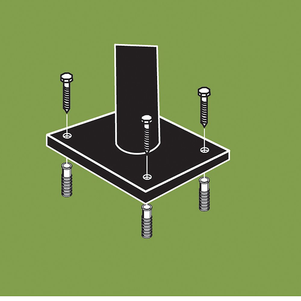 Saris Mounting Anchor Lag Bolts & Shields Wave Bike Racks