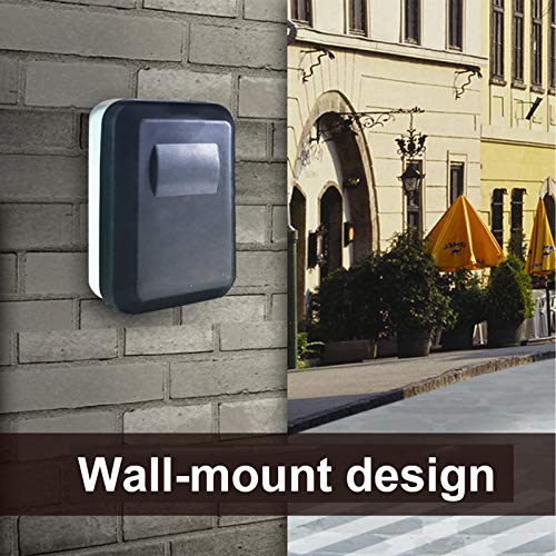 Blusea — Caixa de bloqueio para chave de parede, liga de alumínio com 4 dígitos com senha à prova d