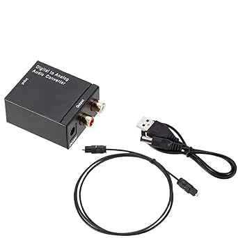 محول الصوت الرقمي إلى التناظري DAC Digital SPDIF محول L/R بصري إلى تناظري Toslink محول بصري إلى 2 x جاك
