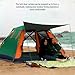 Bnineteenteam Automatic Hydraulic Camping Tent, Space for 3 or 4 People with Large and Doors (Dark Green