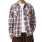 【Material】70% Poliéster, 30% Algodón, camisa hombre materiales de alta calidad, aptos para la piel, sueltos, de moda, transpirables. es muy cómodo de llevar, no es fácil de deformar. estilo casual de manga larga, ajuste regular, le brindará la máxima experiencia de uso cómodo