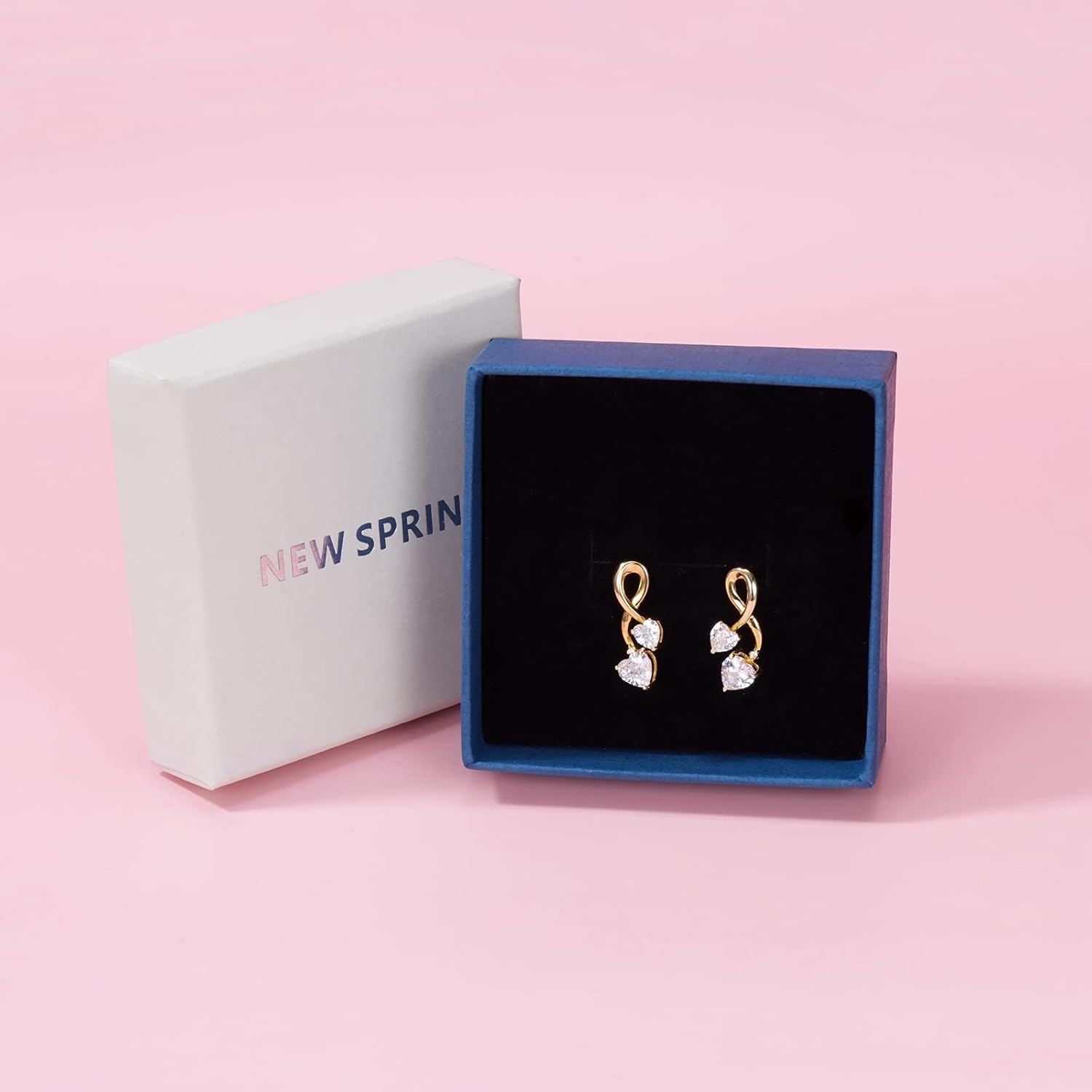 Earrings for Women, S925 Sterling Silver Birthstone Heart Studs Earring for Girlfriend Wife, Anniversary Birthday Christmas Valentines Mothers Day Gifts Jewelry for Womens Wife Her Mom - Image 6