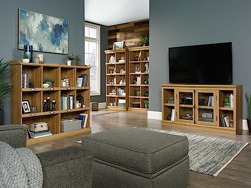 Sauder Barrister Lane Storage Credenza, For Tv's Up To 80", Salt Oak Finish #TOP19
