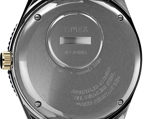 TIMEX 3 Hands Men's Analog Blue Dial Coloured Quartz Watch, Round Dial with 38 mm Case Width - TW2V18400U9 - Image 5