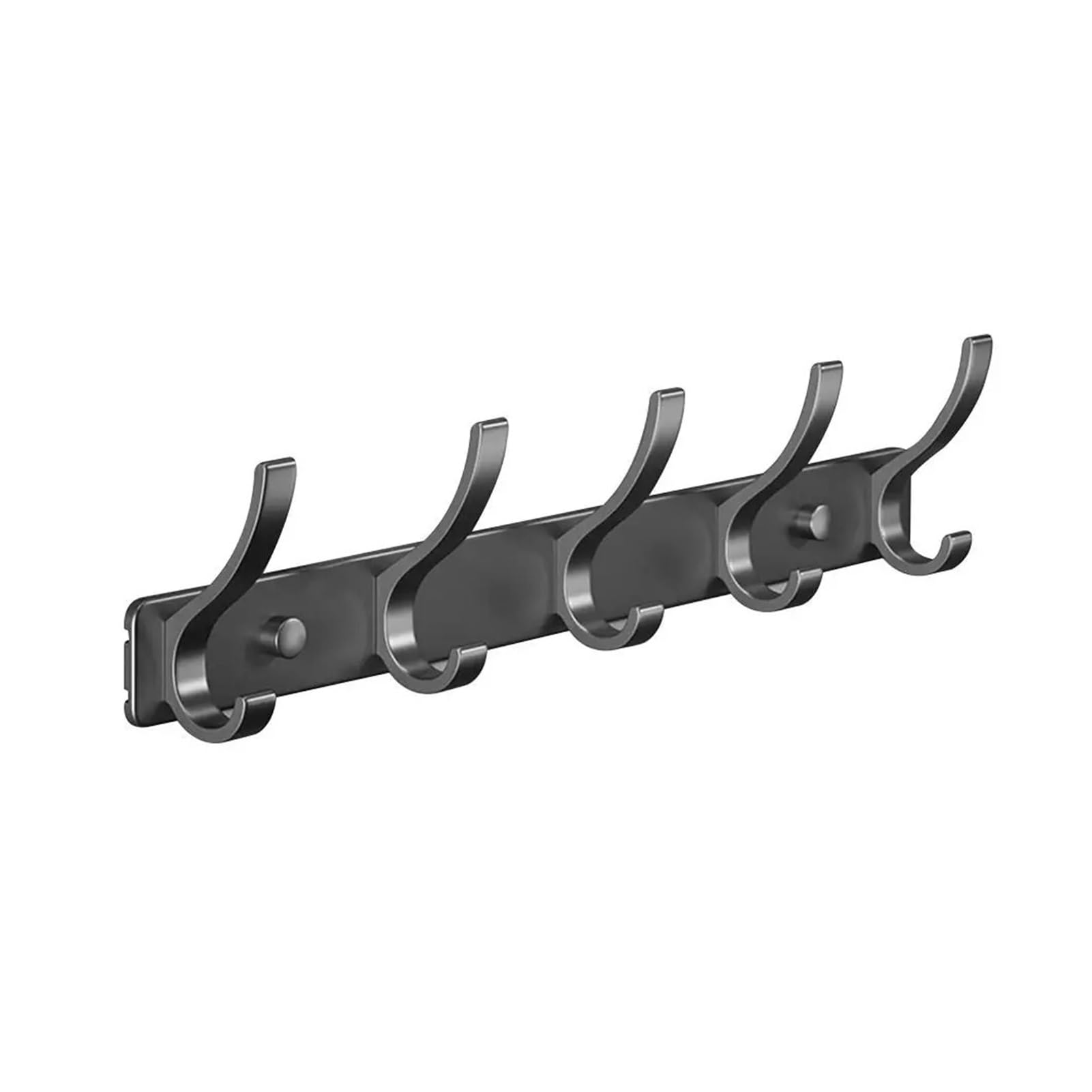 AXVORO Over Door Hanger Punch-Free 6/7/8 Door Hook Storage Holder Bathroom Organizer Rack Door Back Storage Rack Kitchen Accessories Traceless Coat Hook(Grey 7 Hook)