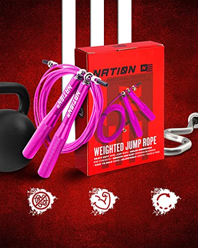WOD-Nation-Alluminum-Handle-High-Speed-Adjustable-Jump-Rope-for-Women-and-Men-Perfect-Skipping-Rope-for-Boxing-Fitness-Workout
