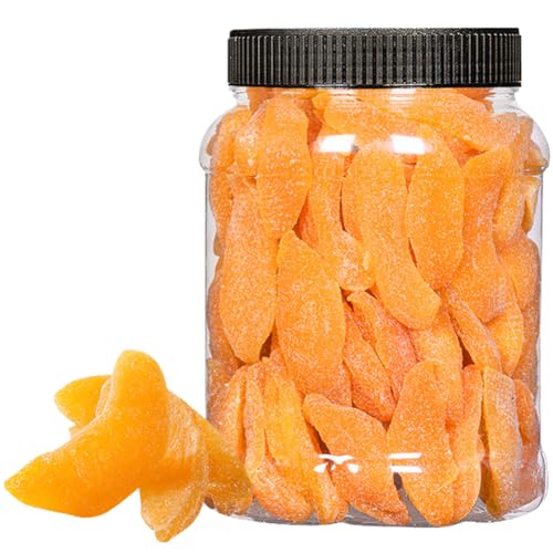 黄桃干 500g/缶 黄桃干し ドライ黄桃 桃の果肉 果物干し ドライフルーツ ブロック状 ドライピーチ 果肉がふっくらしていて、甘酸っぱくておいしい カジュアルなおやつ 干果蜜? 果脯 美味零食 スイーツスナック スナック 中国菓子 (500g/缶 *1
