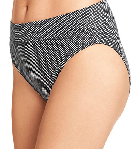 Warner's Women's No Pinching No Problems Brief Panty, Black/White Pin Dot Print, X-Large