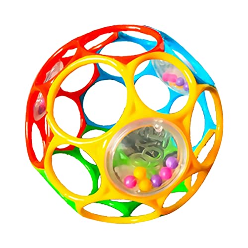 Umikk Oball Klassischer Ball,Spielzeug Kinder Greifen Kugel,Schüttelball Mit Großem Loch,Rassel Baby Greifball,Baby Greifball,Sensorisches Spielzeug,für pädagogische Spielzeuggeschenke für Kinder Cover