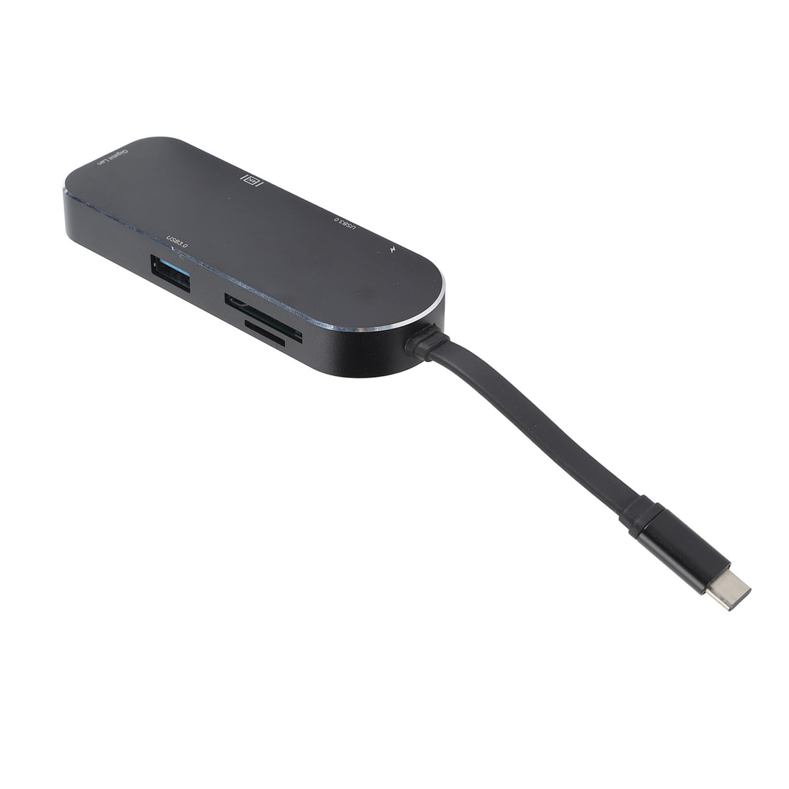 7 in 1 Stazione di Docking di Tipo C con Uscita 4K, Hub USB C con Ethernet RJ45, 2 Porte USB 3.0, Addebitando per Pro, Pro, More (BLACK)