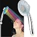 LED Shower Head Color Changing 2 Water Mode 7 Color Glow Light Automatically Changing Handheld Showerhead