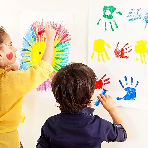 Tempera Paint Sticks, 40 Colors Solid Tempera Paint for Kids, Super Quick Drying, Works Great on Paper Wood Glass Ceramic Canvas — view 6