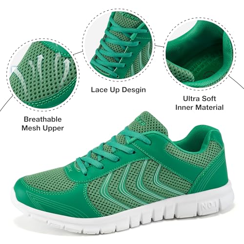 Image of DUOYANGJIASHA Lightweight Walking Shoes for Women: Comfortable & Breathable Mesh Fashion Sneakers for Daily Wear - Casual Non Slip Tennis Shoes for Workout Gym Travel