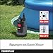 POWER plus Elektrische Wasserpumpe POWEW67920-750 W Tauchpumpe, Maximaltemperatur 35°C und Fördermenge 12.500 l/h, Gartenpumpe, Saugpumpe, Tauchpumpe, Gartengeräte