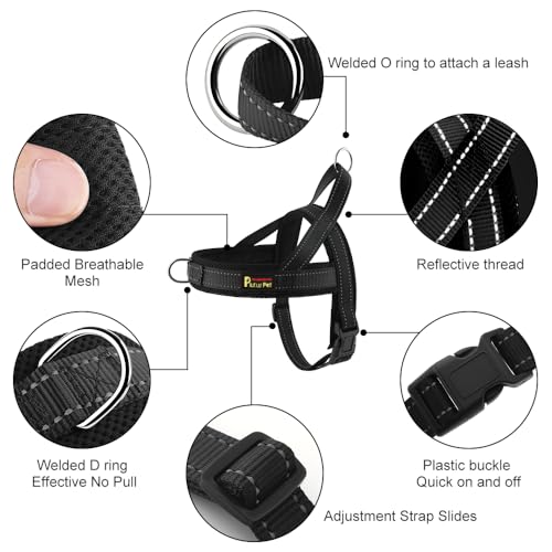 Image of Plutus Pet No Pull Dog Harness for Puppy Small Dogs, Breathable Mesh Padded