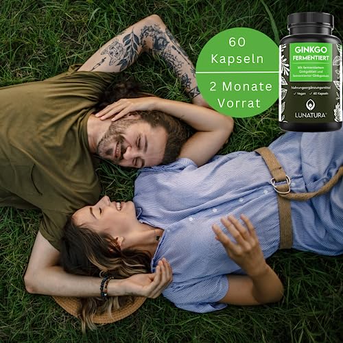 Lunatura - Fermentierte Ginkgo Kapseln - Ginkgonuss & Ginkgo Biloba Extrakt - 60 Kapseln vegan und glutenfrei - Zwei-Monats-Ration – Bild 6