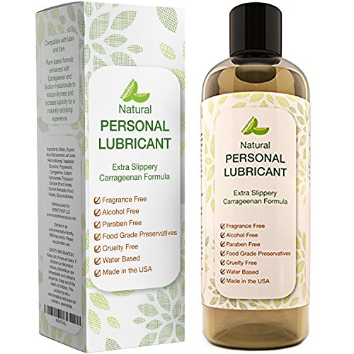 Water Based Lube for Men and Women - Hypoallergenic Natural Personal Lubricant