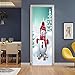 Produktbild BXZGDJY 3D Türaufkleber Türfolie Yeti 90X200Cm Türtapete Selbstklebend Türposter 3D Fototapete Türfolie Poster Tapete Wandaufkleber Wandbild Tapete Diy Büro Wohnkultur Poster Dekoration,Türtapete Sel