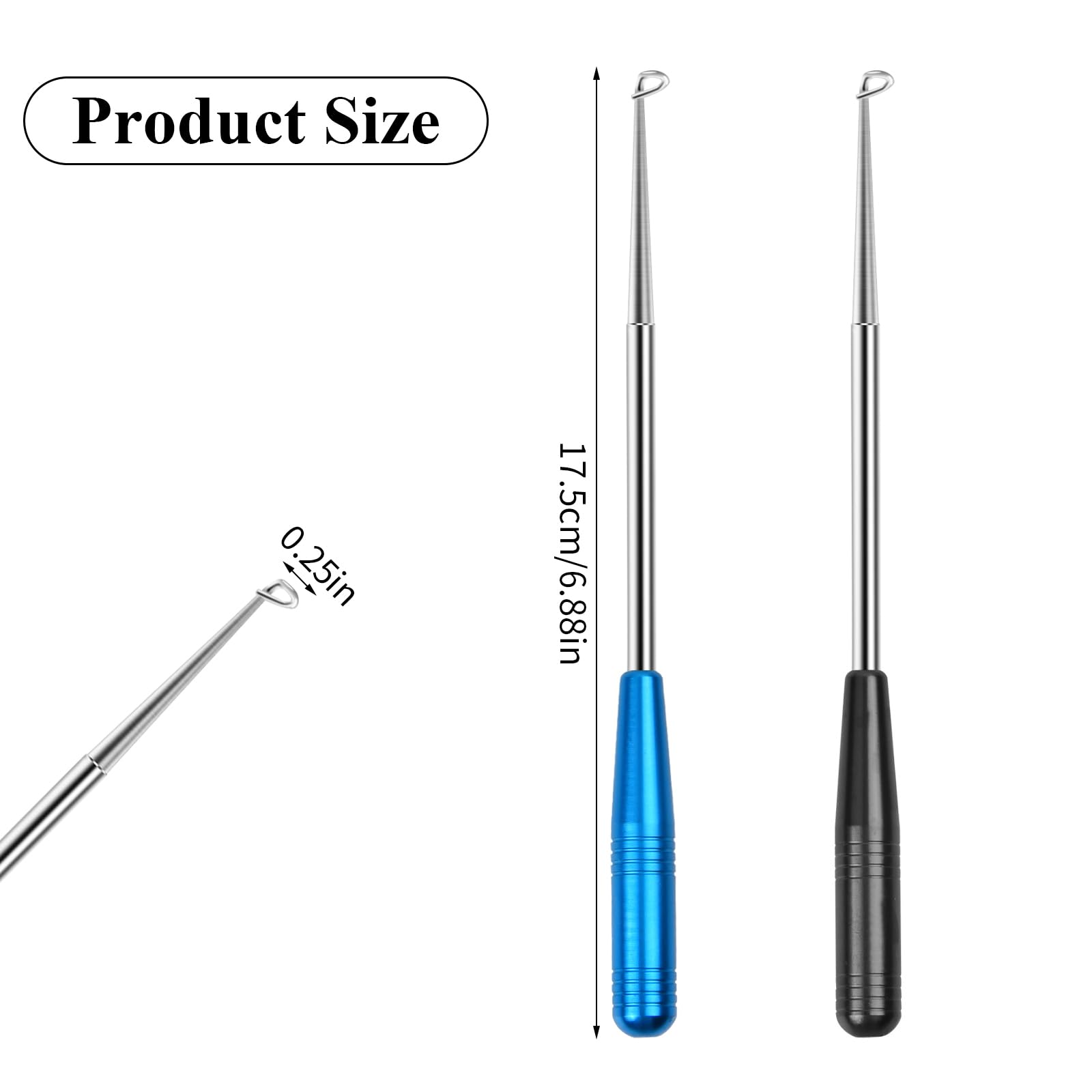 Removedor de Gancho Pesca Acero Inoxidable Extractor de Anzuelos con Tubo de Almacenamiento 17cm