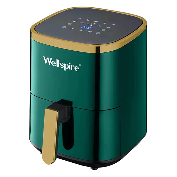 Wellspire Pro Series 8-in-1 Digital Air Fryer - 4.5L Capacity, 1500W, Fry Force 360 degree Technology, Uses Up To 90% Less Oil - (Green)