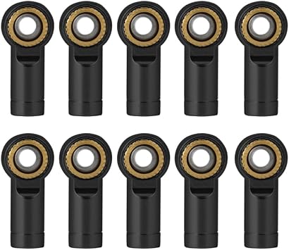 M3 Metal Tie Rod End Ball Joint Link Ball Head Holder for 1/10 Axial SCX10 90046 90047 TRX4 RC Crawler Car Parts M3 Black