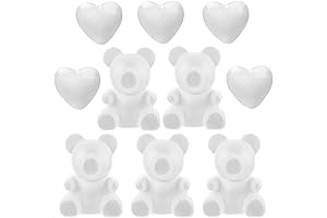 WINOMO 10pcs Styrofoam Bears for Crafts