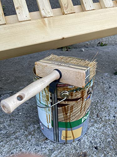 Tapezierbürste, natürlicher Malerpinsel, Malerbürste, Zaunpinsel, Natural Bristle Hair, 30x110