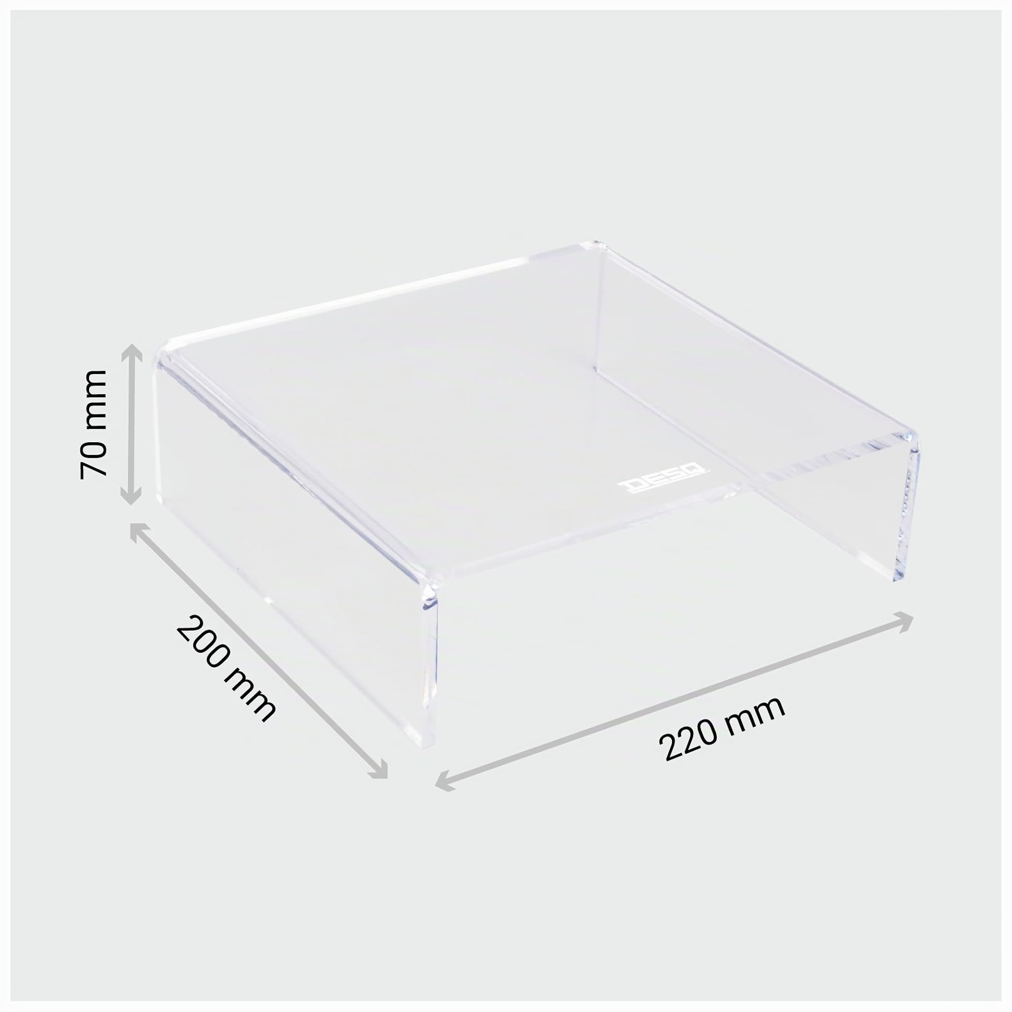 Desq® Supporto Monitor in Acrilico – Altezza 70 mm, Dutch Design