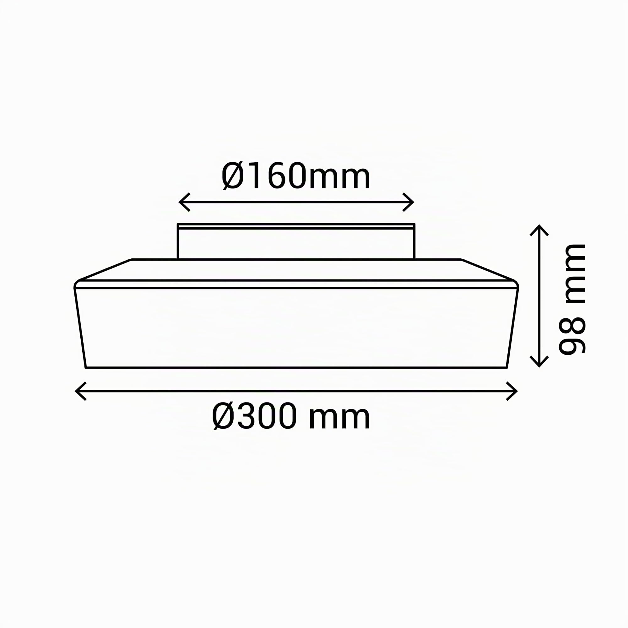 Sulion - Lámpara de Techo NILO | Plafón de Techo LED 12W con Vidrio Opal y Transparente | Plafón Decorativo para Baño o Interior | Temperatura Seleccionable 3000K-4000K | IP44, 1000lm, Clase I