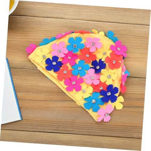 Bonnet de bain fleuri style retro elastique et chic pour femme - 6