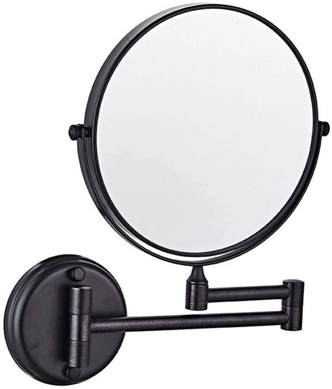 Miroir mural pivotant 1X/5X double face de 8 pouces pour rasage et maquillage