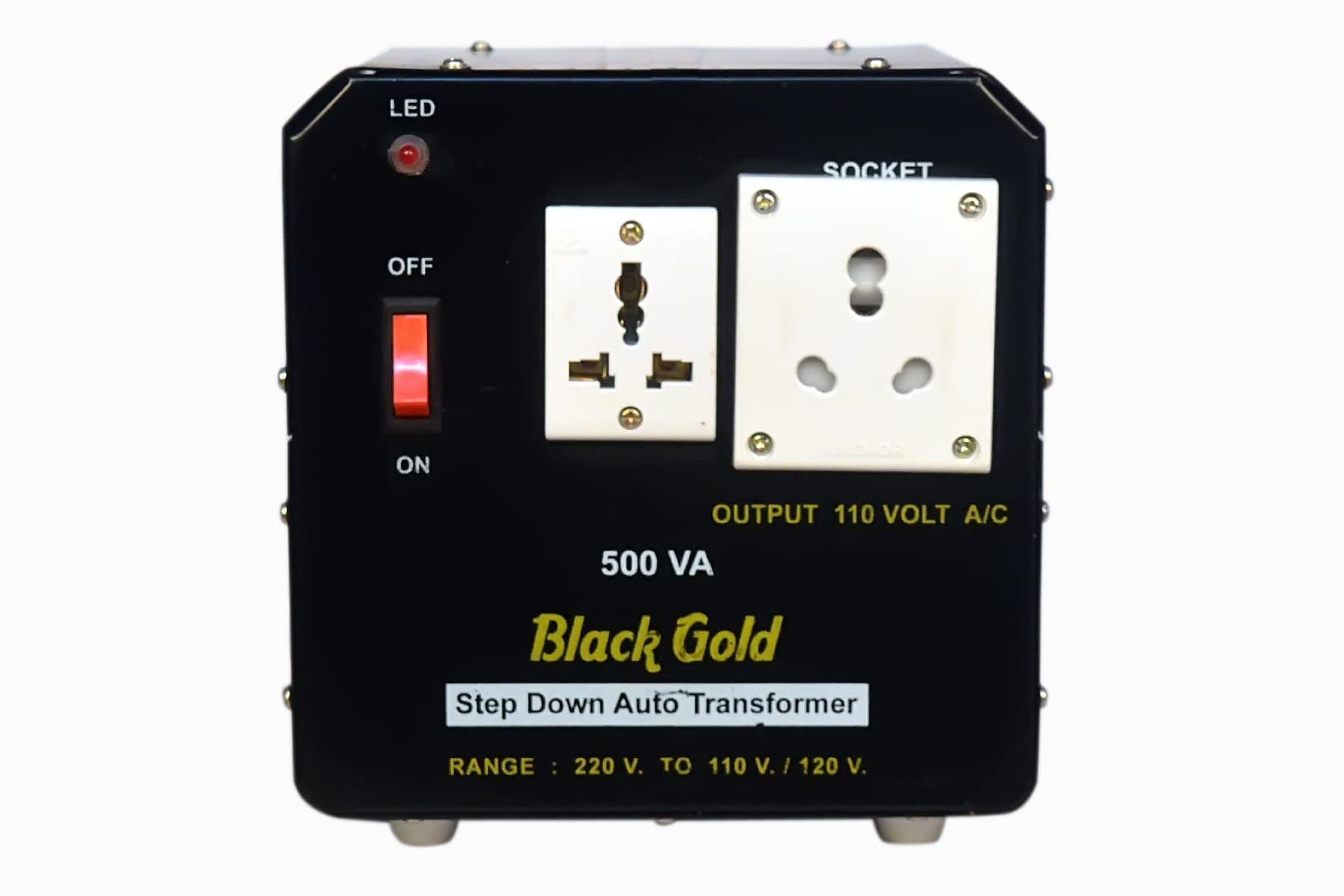 Buy 500 watt Voltage Converter Black Gold 220 Volt to 110 Volt