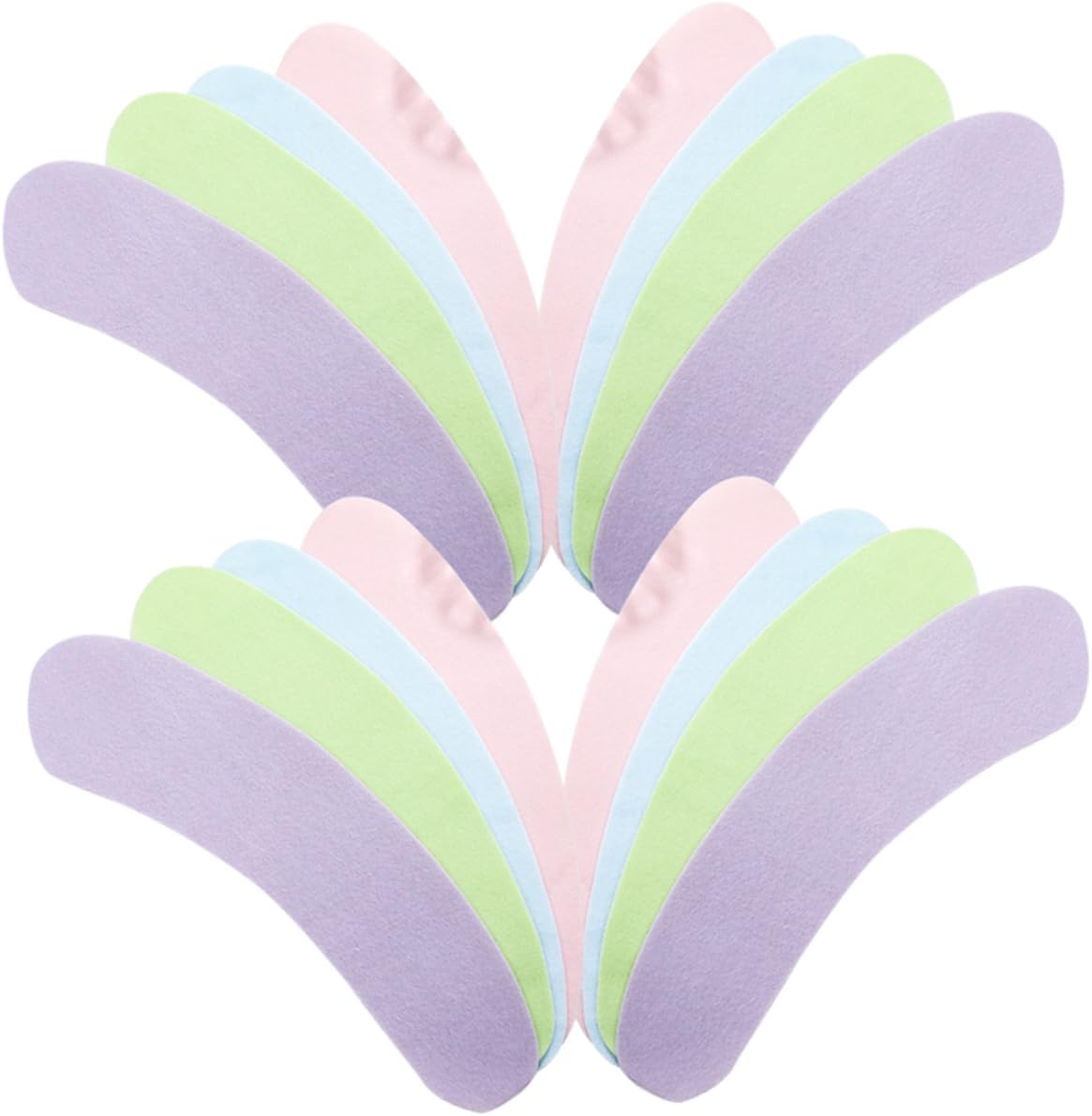 OUNONA Lint Material Toilet Seat Covers 8 Sets Cut to Fit Soft Warm Anti-slip Bathroom Seat Pads Decorative Comfortable