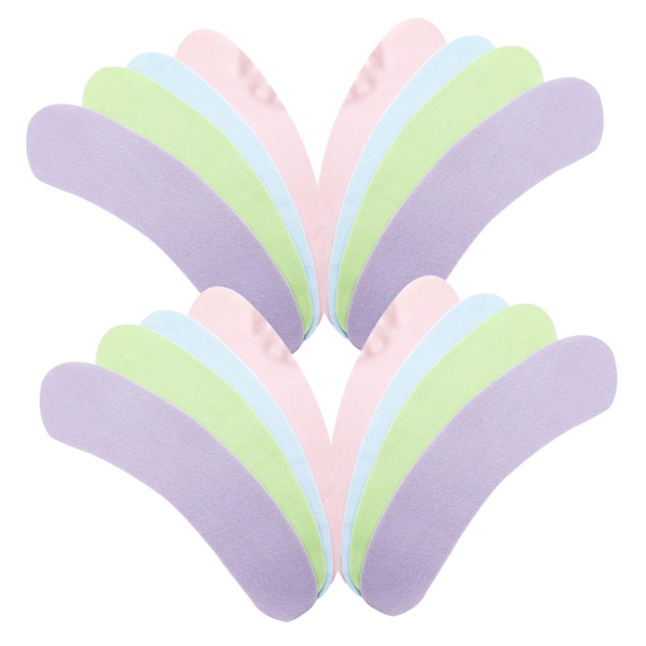 OUNONA Lint Material Toilet Seat Covers 8 Sets Cut to Fit Soft Warm Anti-slip Bathroom Seat Pads Decorative Comfortable