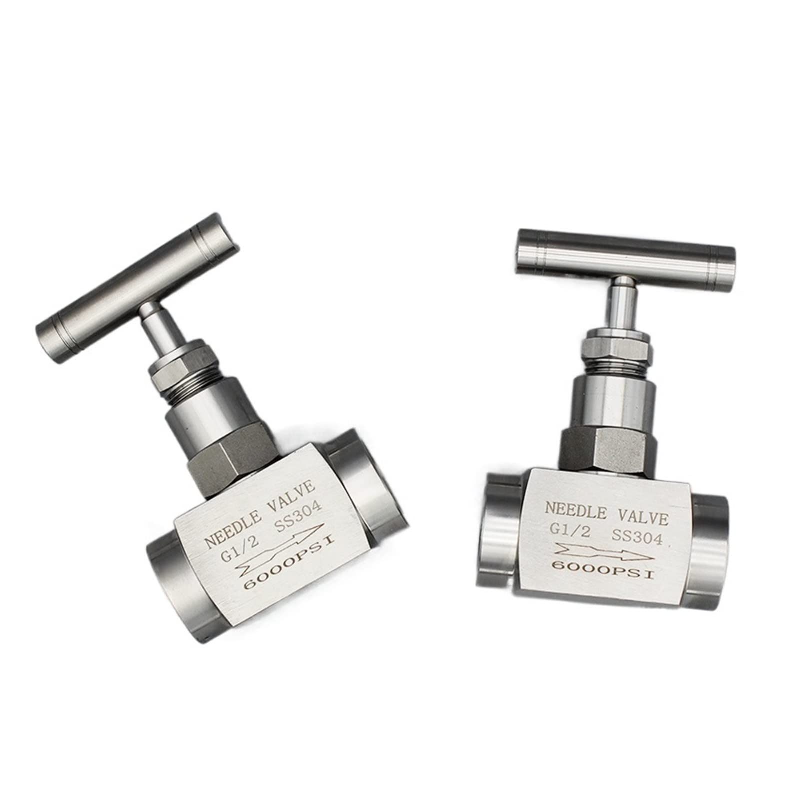 Resiste altas presiones y temperaturas extremas Válvula de aguja de alta presión de acero inoxidable SS304/316 Agua Gas BSP/NPT(Bsp,1/8 Inch)