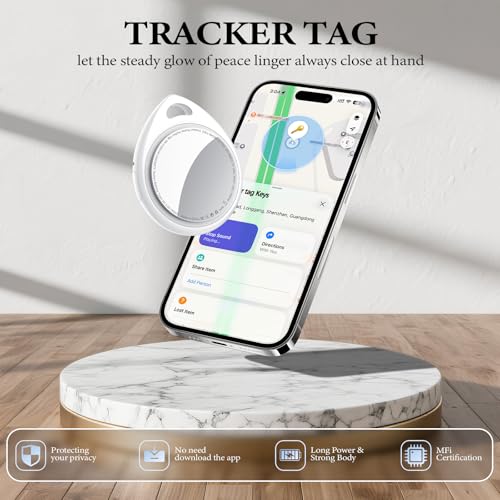 Image of Air Tracker Tags-4 Pack Work with Apple Find My (iOS Only) 100dB Sound