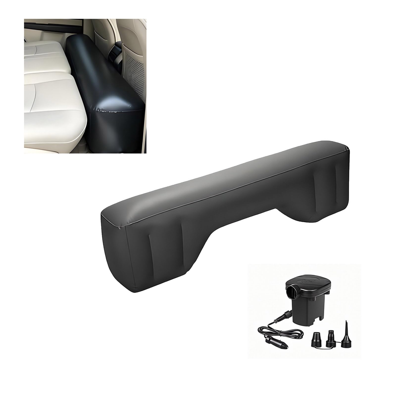 Tryagat Backseat Gap Pad for BMW 3er Touring (G20/G21) 2018-2022, Car Air Mattress Waterproof Easy Clean Durable Black Rear Bench Seat Mat Portable Travel Bed