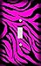 Hot Pink Jagged Zebra Skin Print Decorative Switchplate Cover