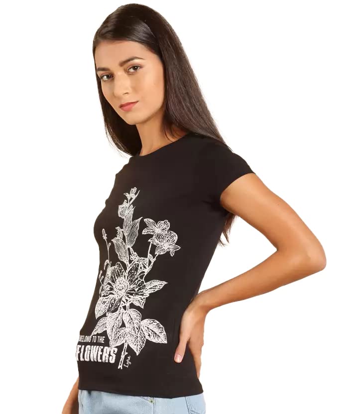 Image of Lyra Women's Cotton Regular Fit T-Shirt