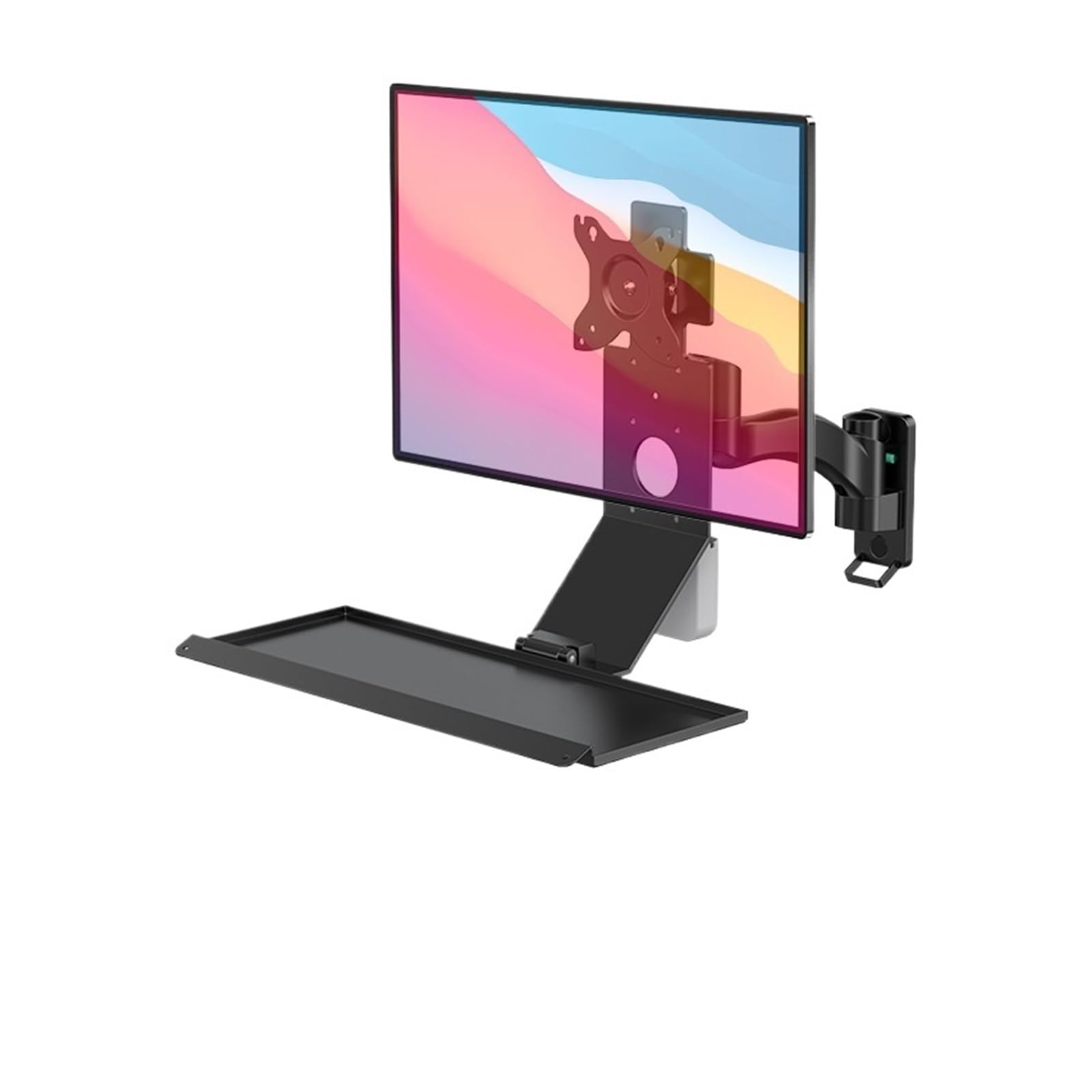 Ikpgbzxm Wks-2Blacktraysize190*450Mm Monitor Stand And Keyboard Tray(Wks-2Blacktraysize190*450Mm)